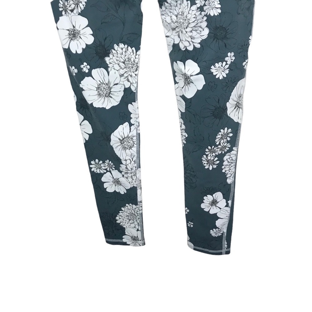 Mono B Slate Floral Leggings Small - Picture 5 of 9